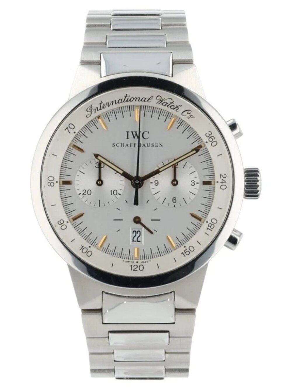 IWC GST Chronograph Silver Dial Stainless Steel 36.5mm Quartz Men’s